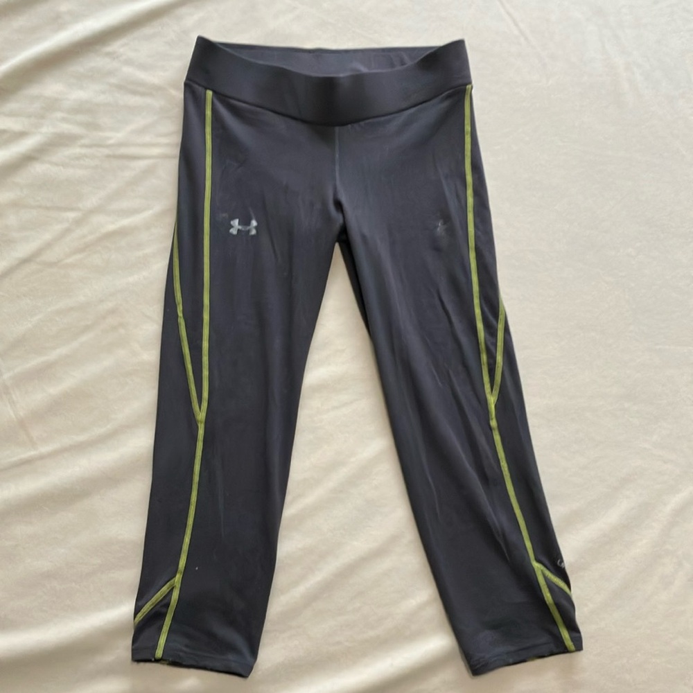 Under Armour Grey and Green Leggings